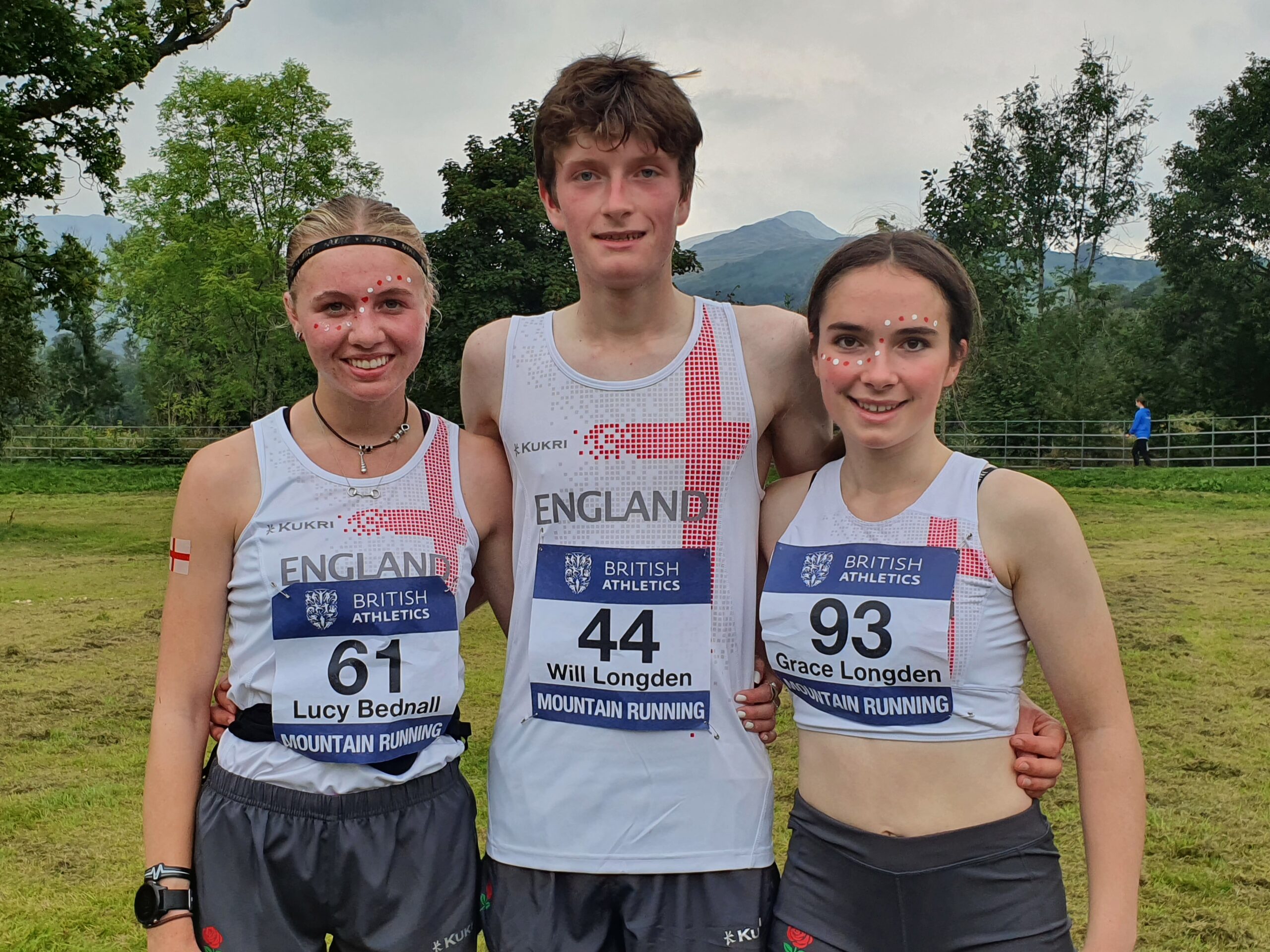 Three juniors represent England