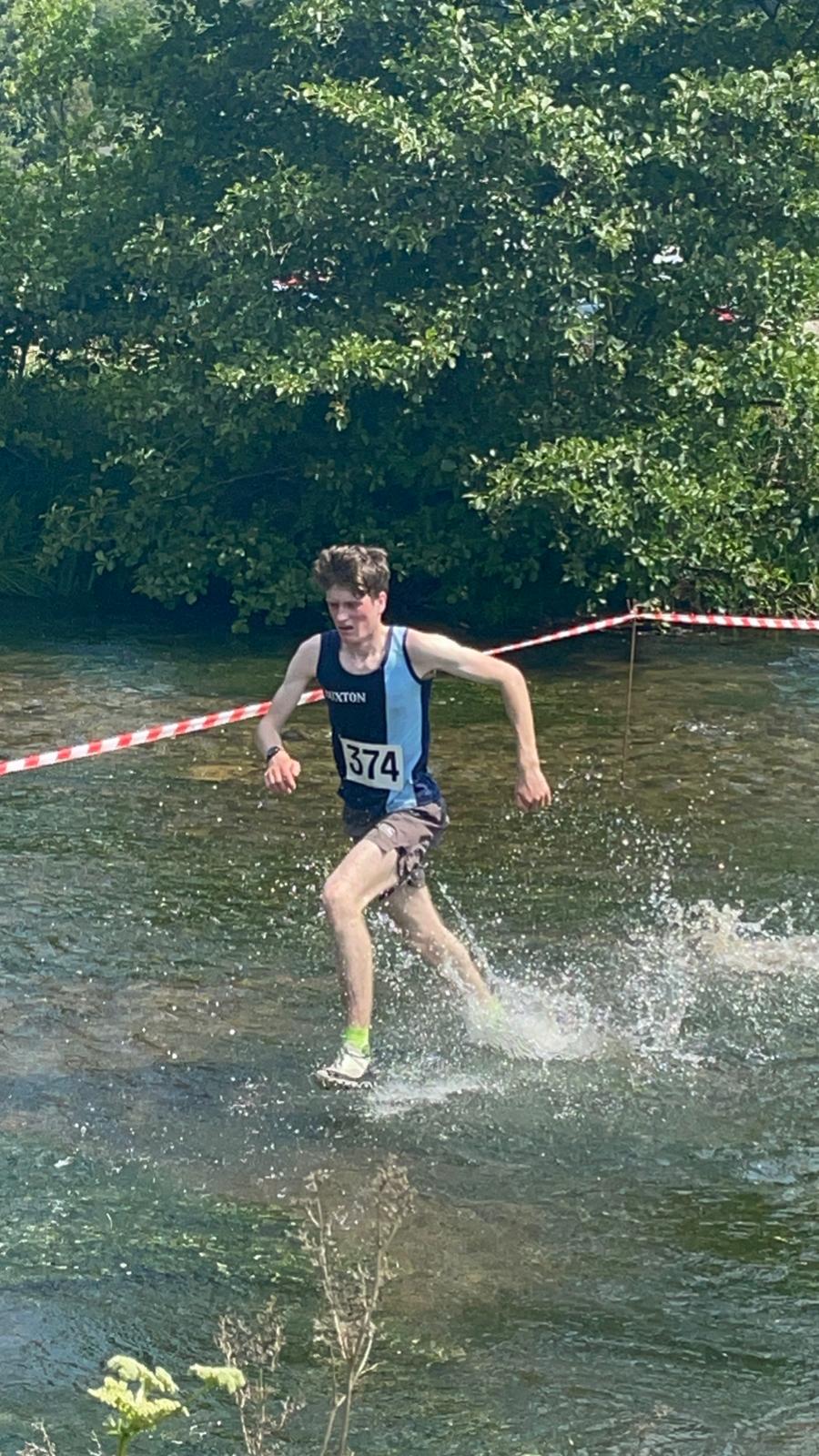 Buxton AC racing in the heat